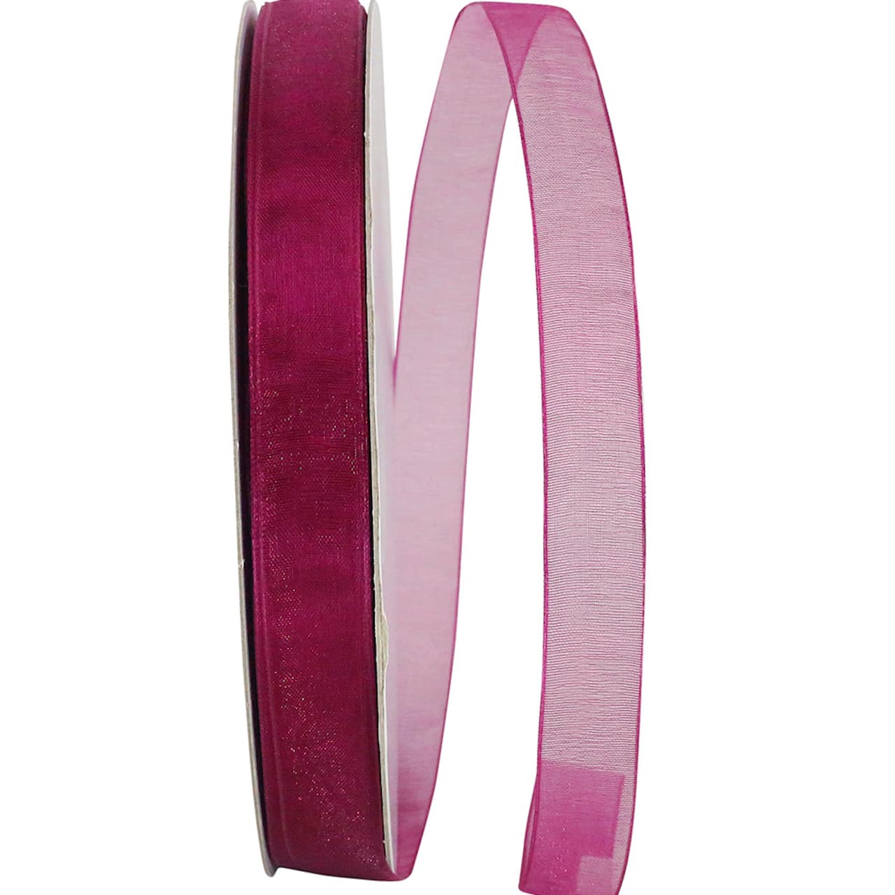 JAM Paper 5/8" x 100yd. Chiffon Mono Sheer Ribbon
